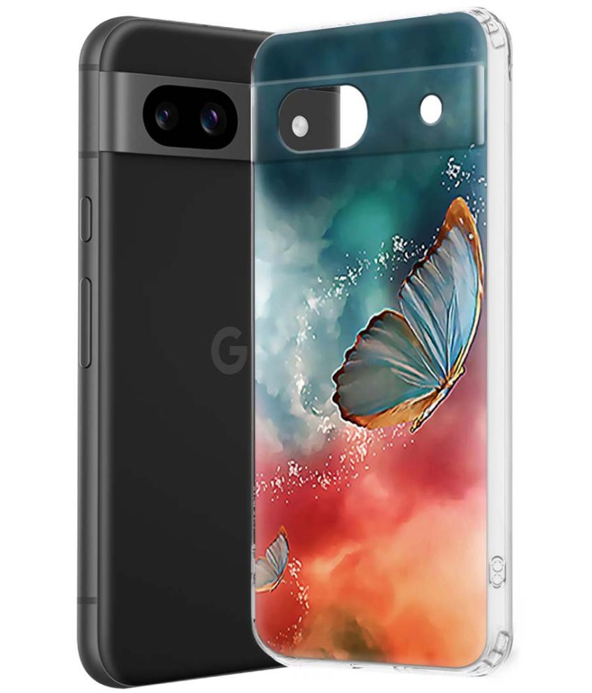     			NBOX Multicolor Printed Back Cover Silicon Compatible For Google Pixel 8a ( Pack of 1 )