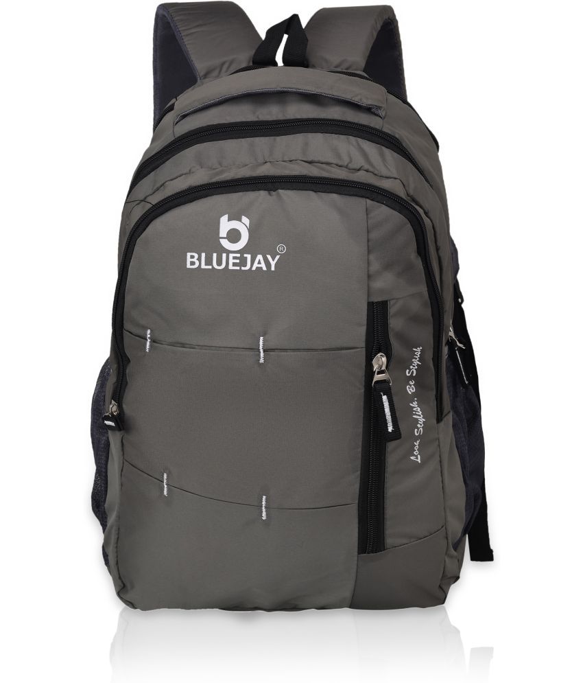     			Bluejay Grey Polyester Backpack ( 35 Ltrs )