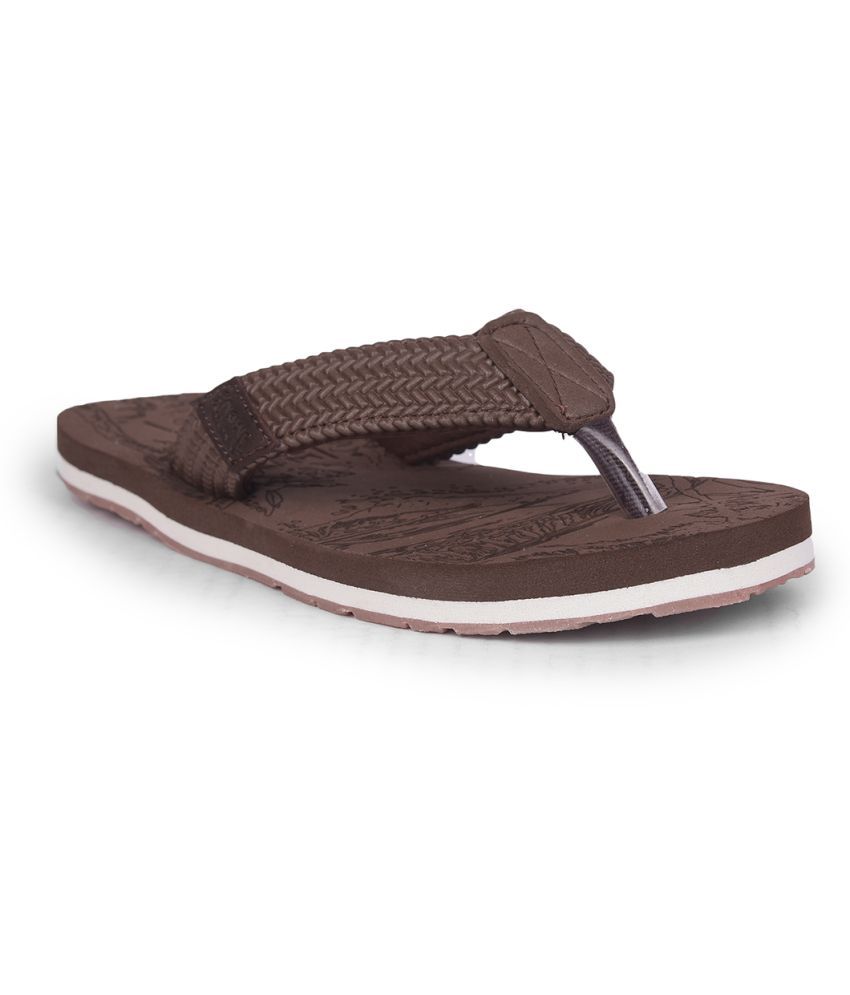     			Sunshine Brown Men's Thong Flip Flop