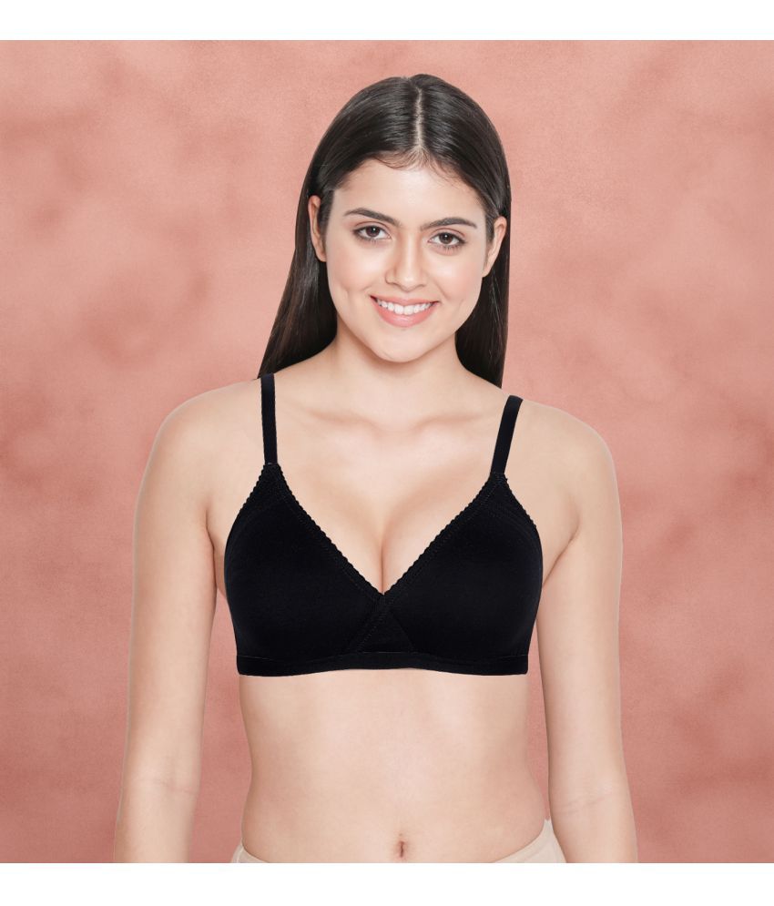     			Susie Black Polyester Non Padded Women's T-Shirt Bra ( Pack of 1 )