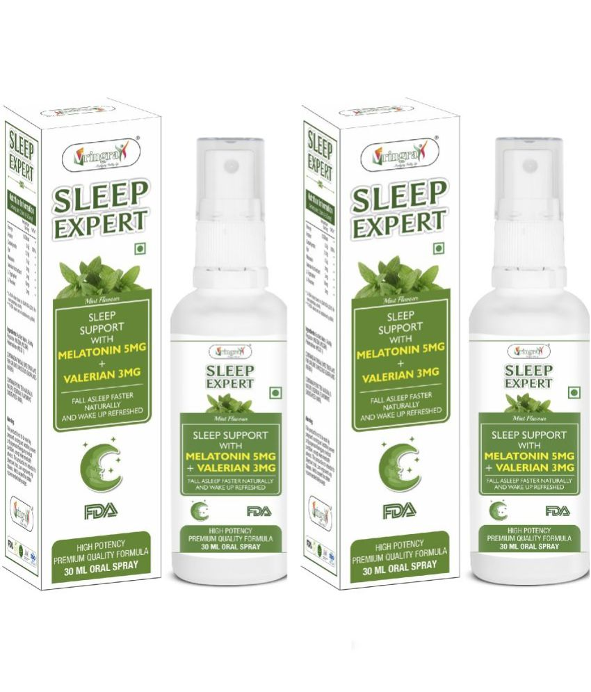     			Vringra Sleep Expert Spray- Sleep Solution - Liquid for Sleep - Instant Sleeping Others 60 ml Pack of 2