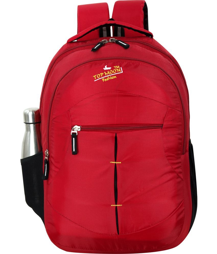     			topmoon fashion RED Polyester Backpack ( 30 Ltrs )