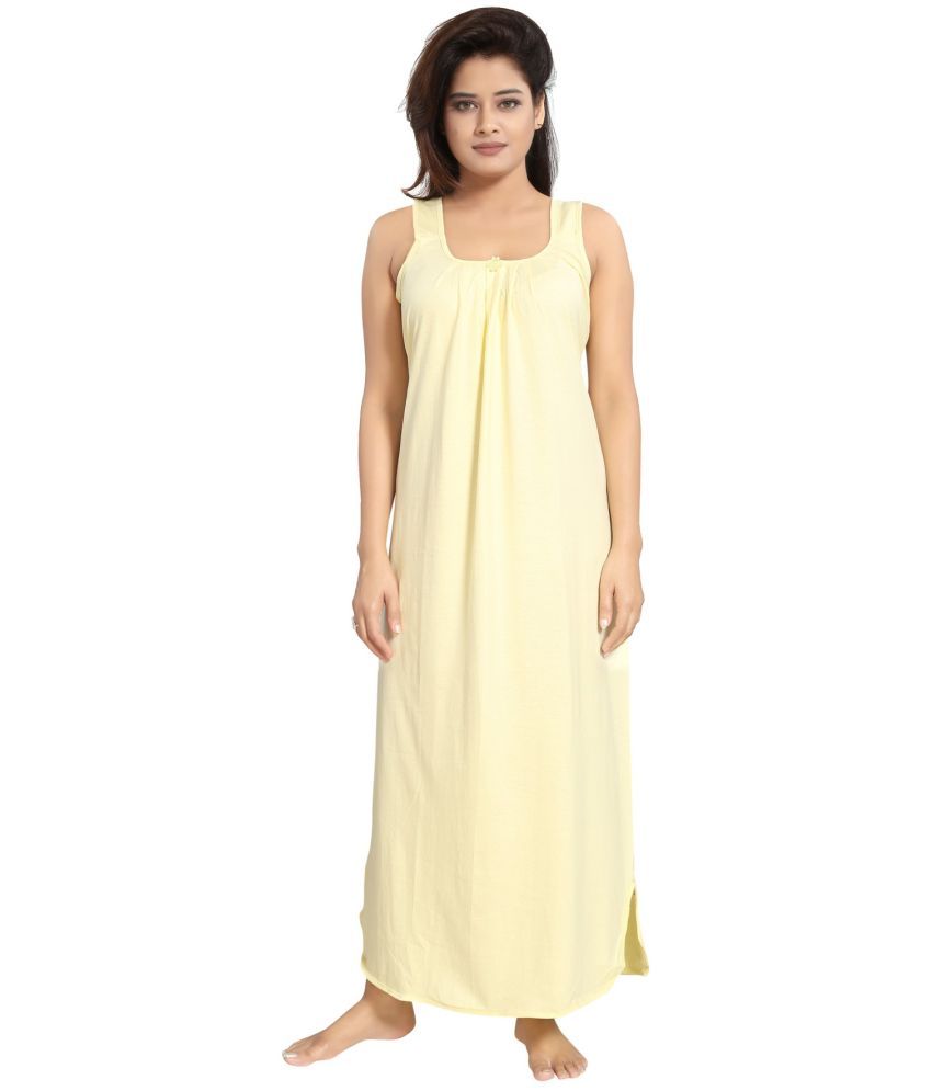     			Cinco Lime Green Cotton Blend Women's Nightwear Nighty & Night Gowns ( Pack of 1 )