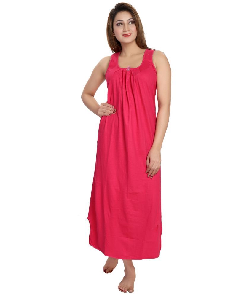     			Cinco Multicolor Cotton Blend Women's Nightwear Night Dress ( Pack of 1 )