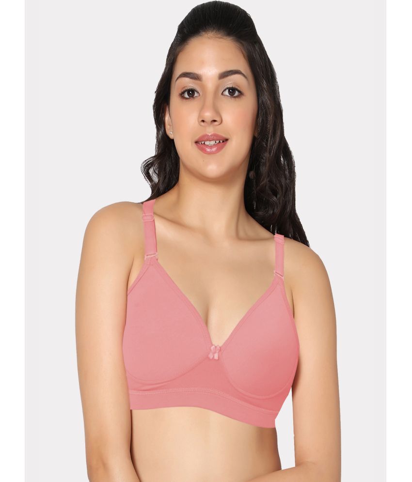     			IN CARE LINGERIE Cotton Blend Lightly Padded Women's T-Shirt Bra ( Peach )