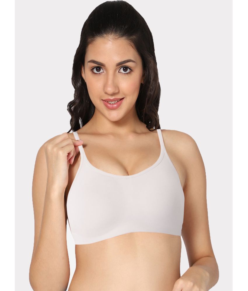     			IN CARE LINGERIE Cotton Blend Non Padded Women's Cami bra ( White )