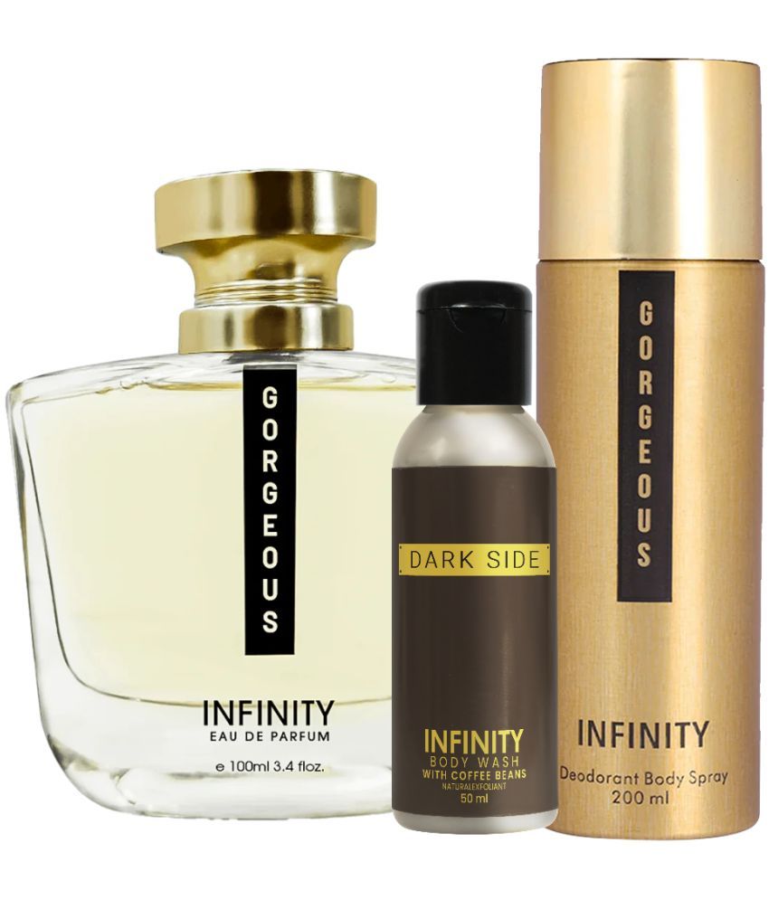     			Infinity Gorgeous EDP Perfume 100ml, Gorgeous Deo Body Spray 200ml, Dark Side Body Wash 50ml