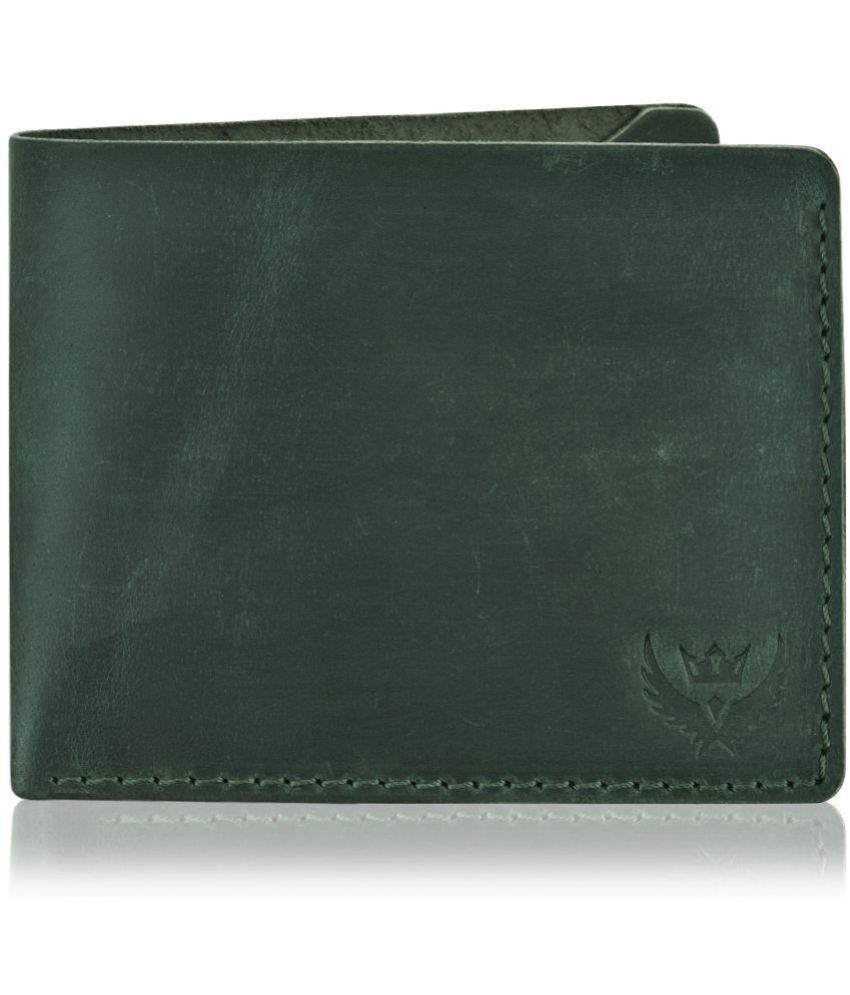     			Lorenz Green 100% Leather Men's RFID Wallet ( Pack of 1 )