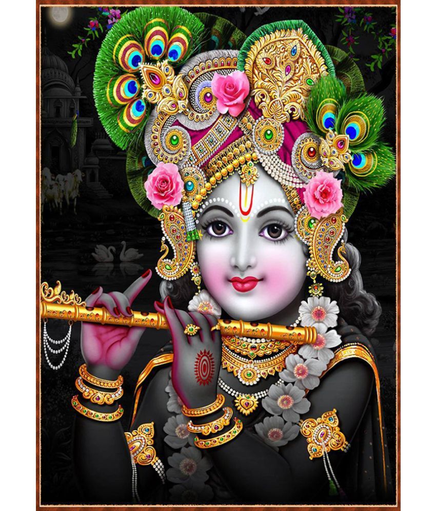     			Manas Krishna Religious Wallpaper ( 60 X 90 ) cm (Pack of 1)