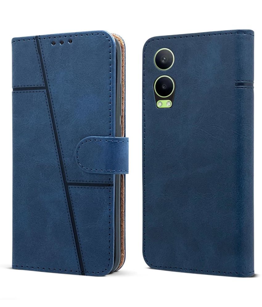     			NBOX Blue Flip Cover Artificial Leather Compatible For Oneplus Nord CE 4 Lite 5G ( Pack of 1 )