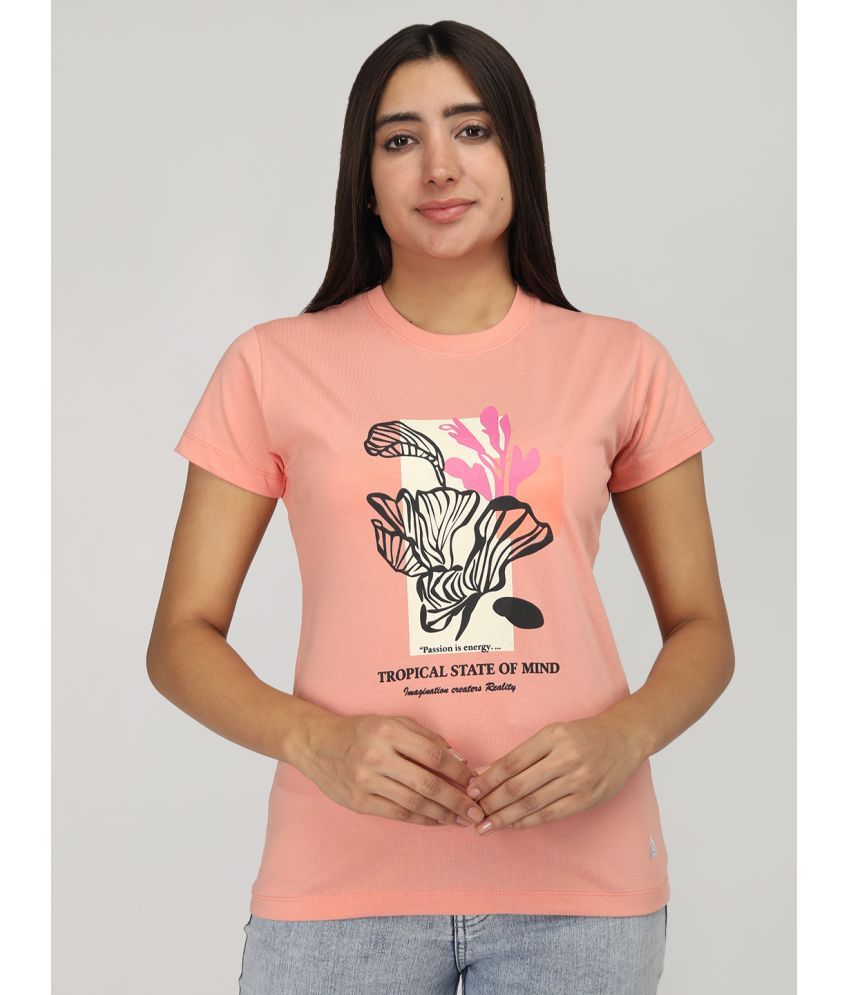     			PROPERSEVEN Pink Cotton Regular Fit Women's T-Shirt ( Pack of 1 )