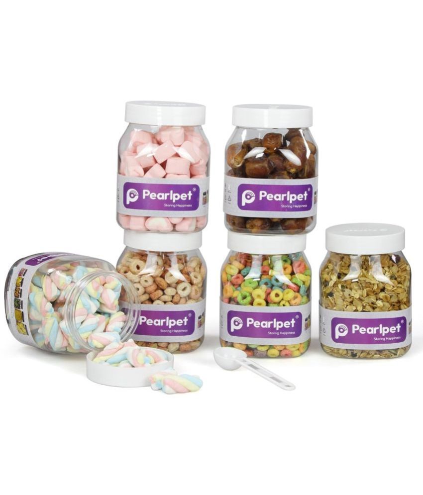     			PearlPet Plastic White Multi-Purpose Container ( Set of 6 )