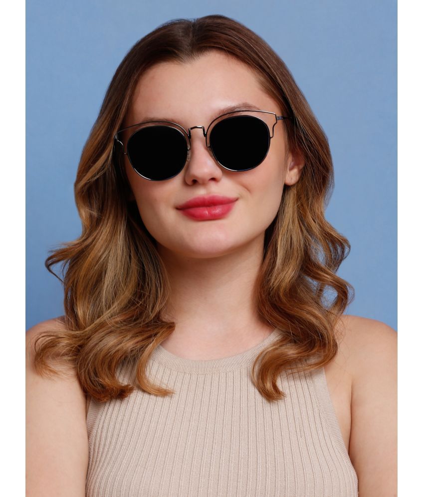     			Sunnies Grey Melange Oval Sunglasses ( Pack of 1 )