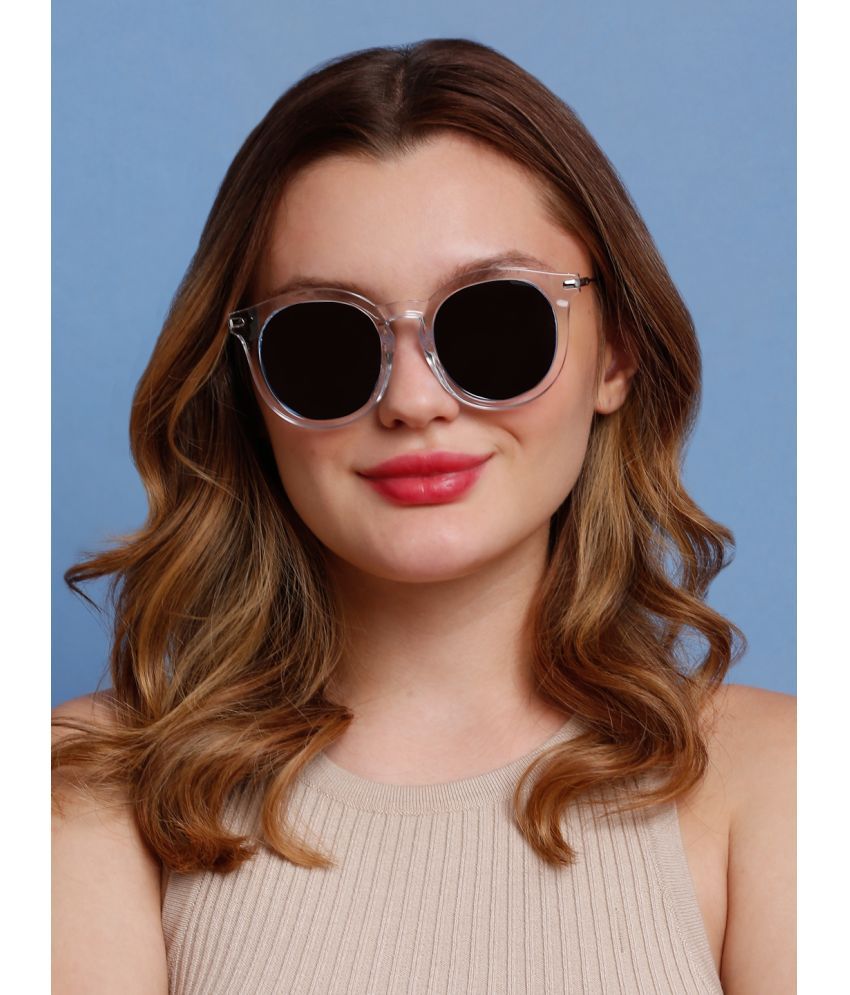     			Sunnies Off White Round Sunglasses ( Pack of 1 )