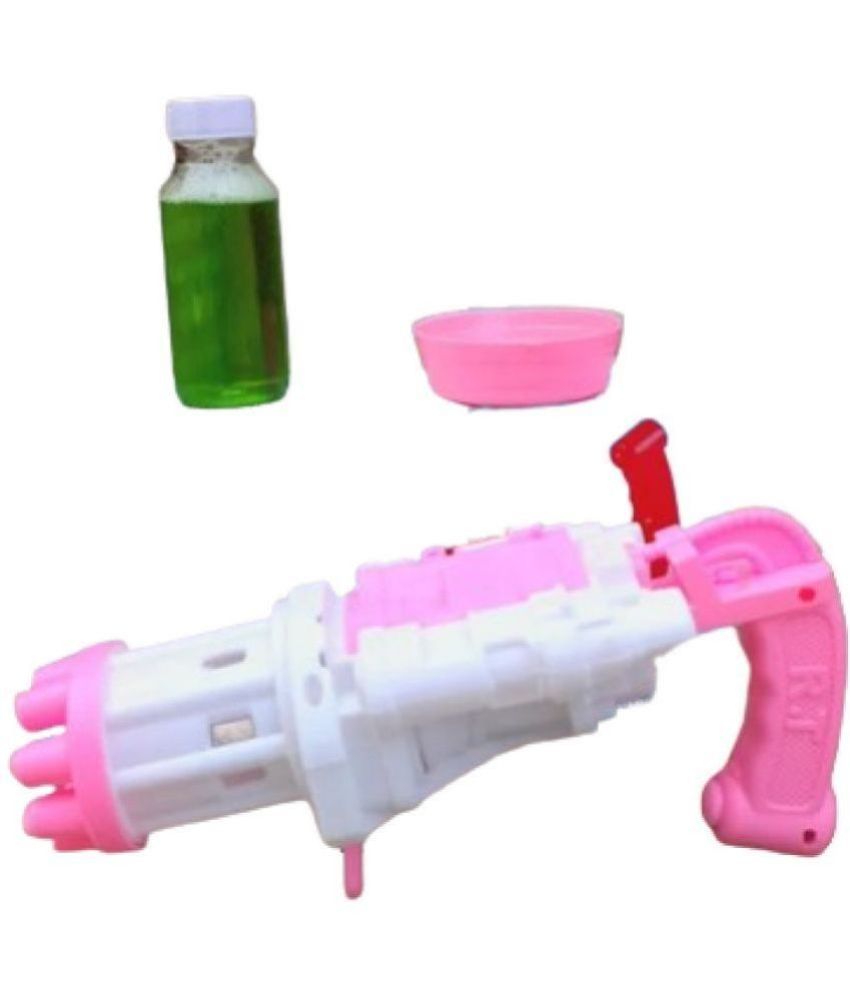     			TOY DEKHO 8-Hole Electric Bubbles Gun Toys For Kids,Gatling Bubble Gun Outdoor & Indoor Toys for Boys and Girls,Bubble Launcher Gun With Bubble Liquid.Galting Bubble gun with 8 Hole for kids,8-Hole Electric Bubbles Gun for Toddlers Toy