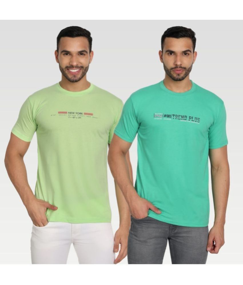     			Zeffit Pack of 2 Cotton Blend Regular Fit Men's T-Shirt ( Multicolor )