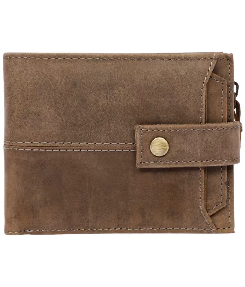     			samtroh Brown Leather Men's RFID Wallet ( Pack of 1 )