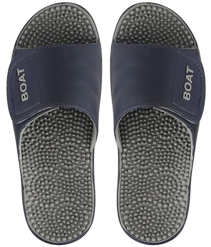     			Gokik Blue Men's Massage Flip Flop