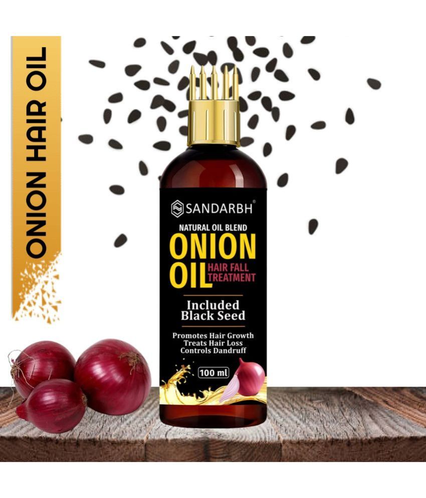     			Sandarbh Anti Dandruff Onion Oil 100 ml ( Pack of 1 )