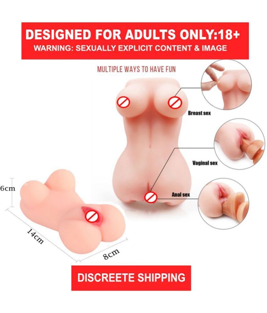     			Sex Doll Male Masturbators Pussy Ass with Realistic 3D Textured Tight Vaginal and Soft Big Boobs-Stroker Realistic Adult Toys sexy doll toy