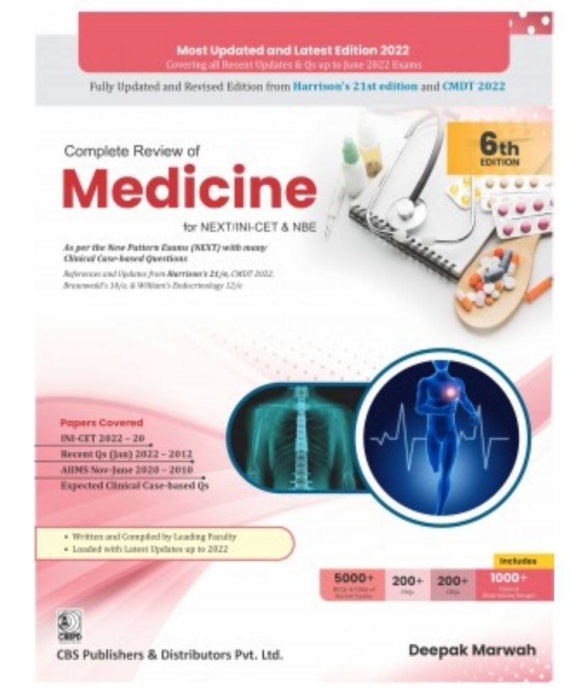     			Complete Review of Medicine for NEXT/INI-CET & NBE 6th Edition