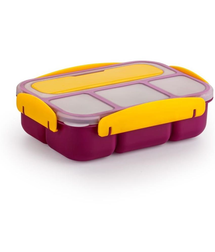     			Dark Sun Kitchenware 4Section School/College/Office Plastic Lunch Box 1 - Container ( Pack of 1 )