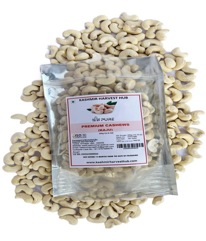     			KASHMIR HARVEST HUB Cashew nut (Kaju) 400 g