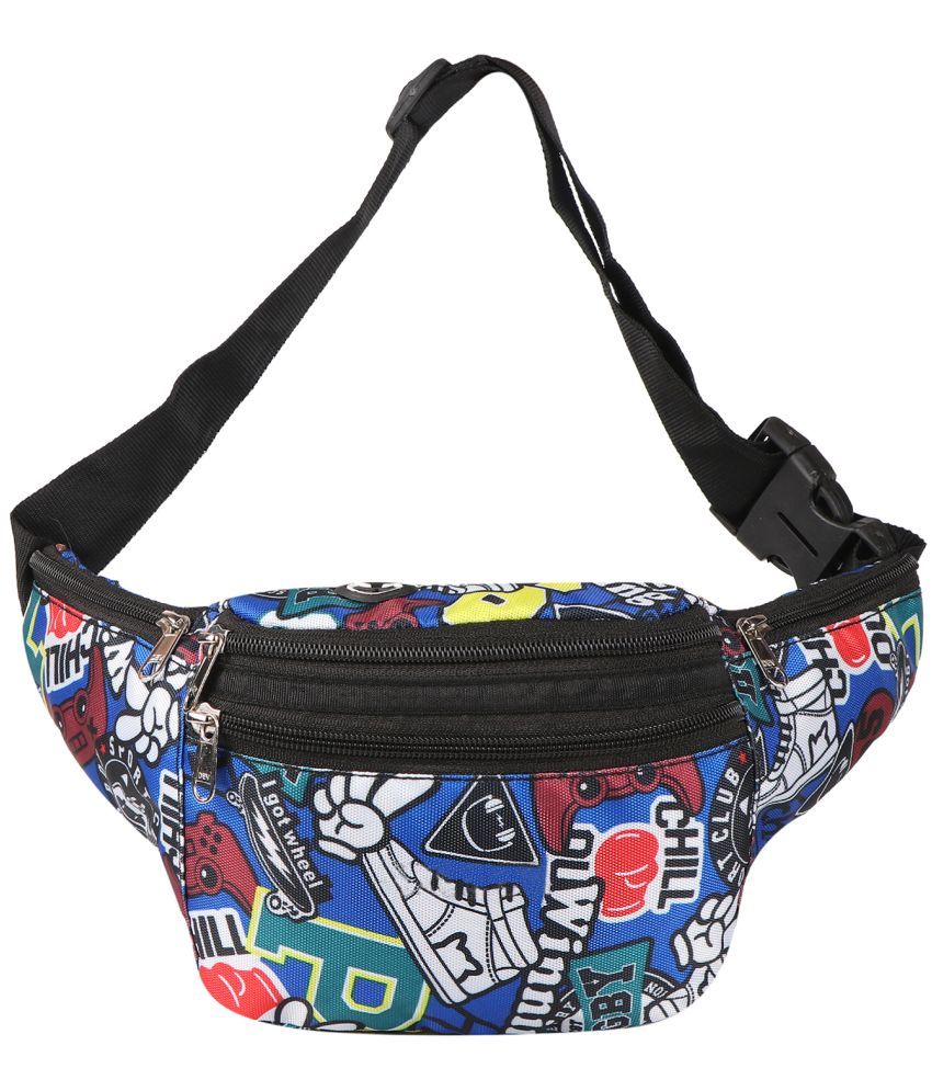     			Nice Purse Polyester Multi Color Waist Pouch