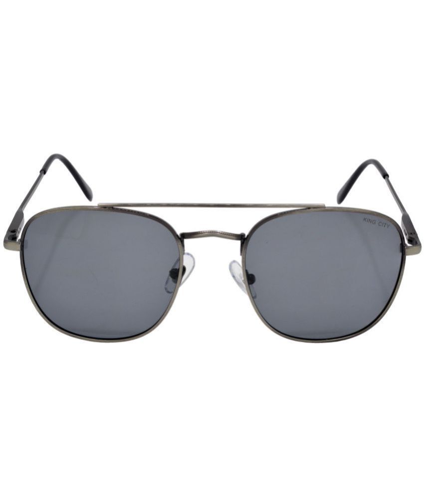     			RED LEAF Dark Grey Pilot Sunglasses ( Pack of 1 )