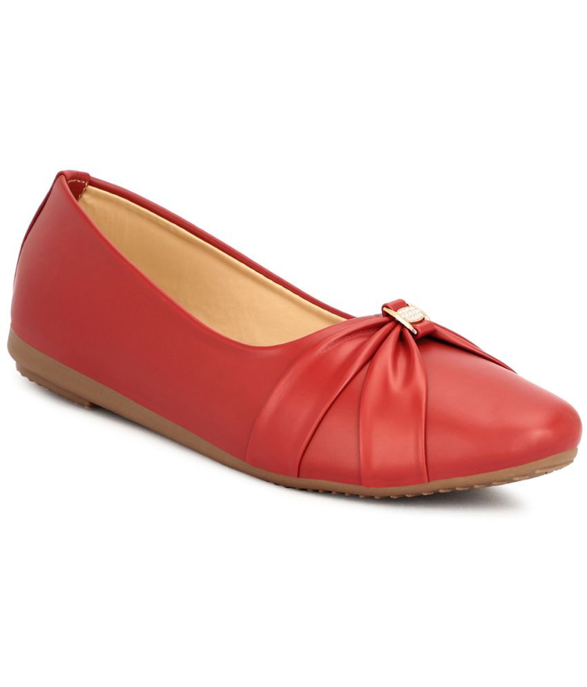     			Rimezs Maroon Women's Casual Ballerinas