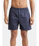 Jockey 1222 Men's Super Combed Mercerized Cotton Woven Boxer Shorts - Assorted Checks