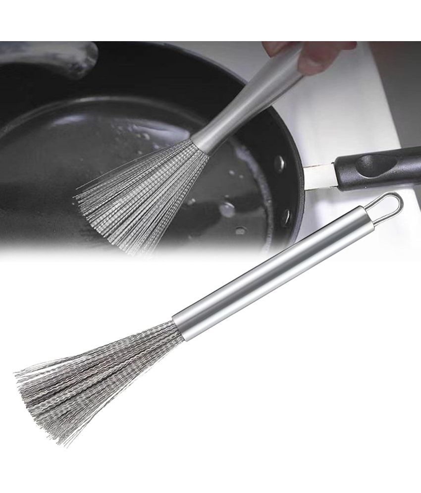     			Bhavyta Dishwashing Cleaning Brush Steel Wool Scrubber Dishwash Bar Stainless Steel Pots Pans Cleaning Brush 200 g