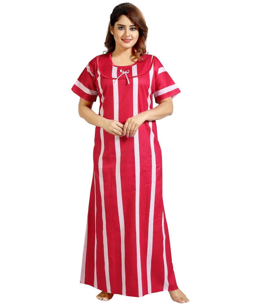     			Cinco Multi Color Cotton Blend Women's Nightwear Nighty & Night Gowns ( Pack of 1 )