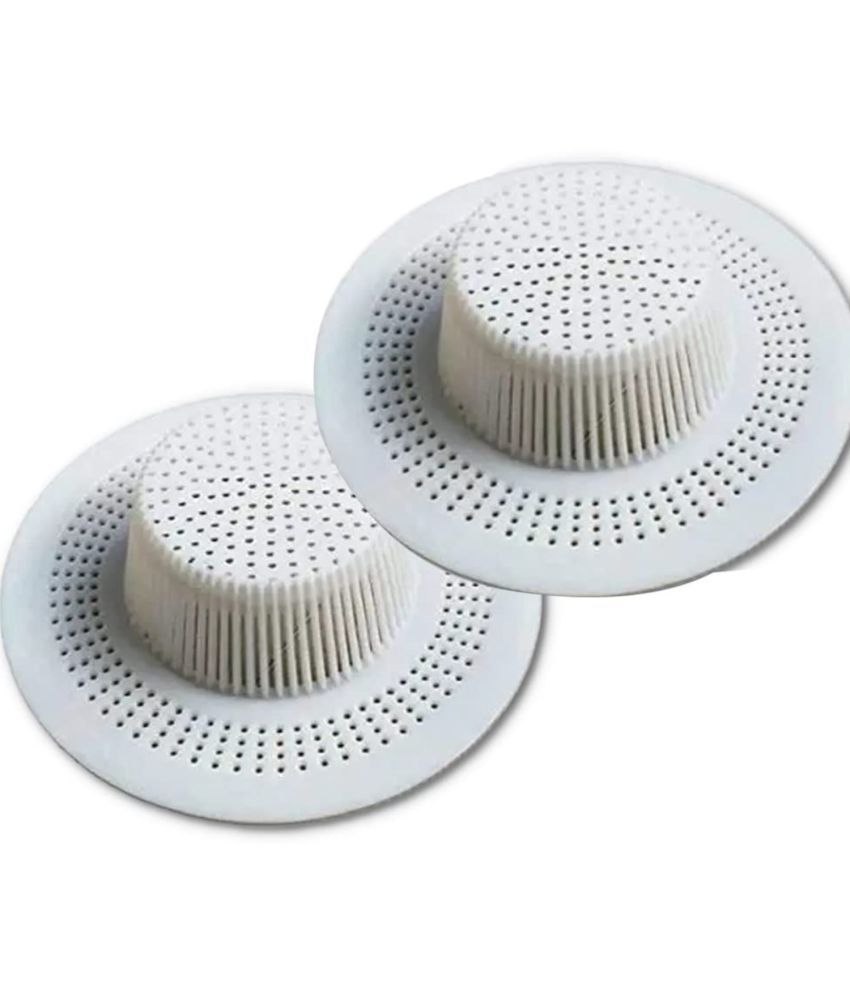     			KTU White Plastic Strainer ( Pack of 2 )