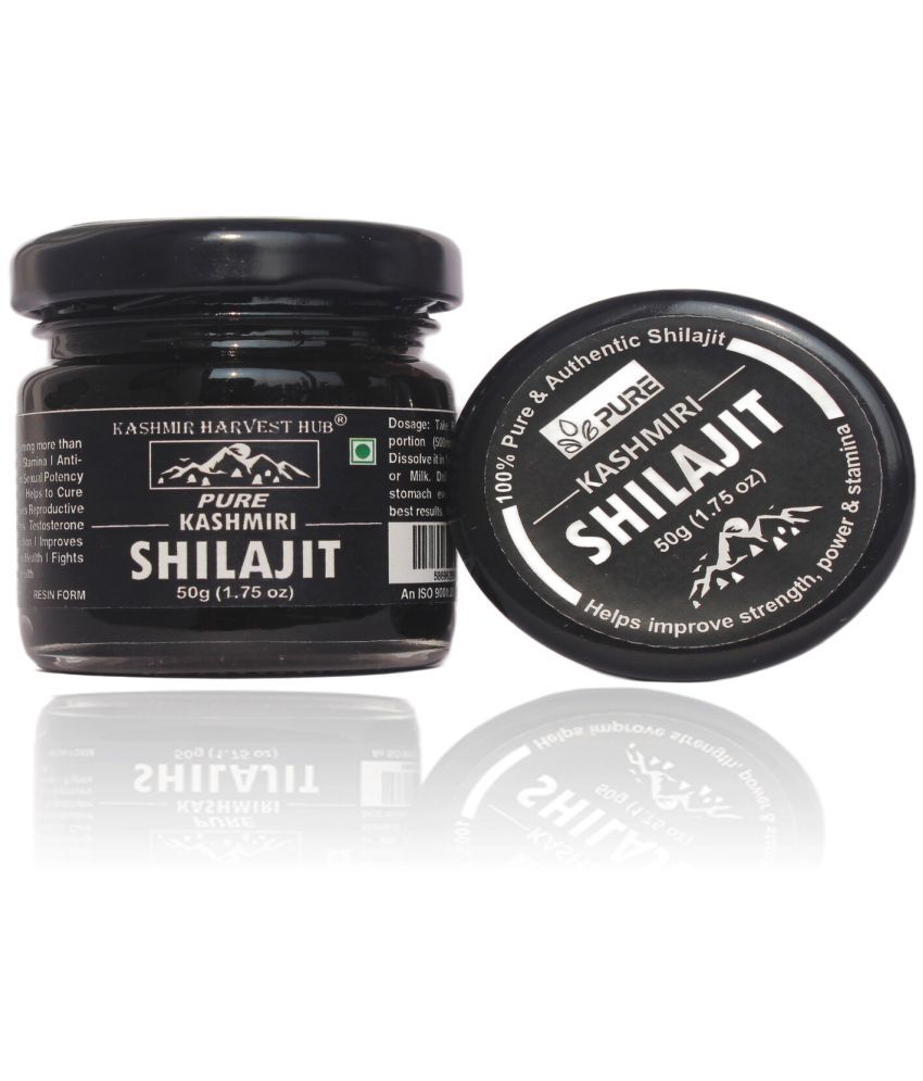     			Kashmir Harvest Hub Pure Kashmiri Shilajit - 50g | Resin Form | Upto 72% Fulvic Acid | Lab Tested | Body Building | Endurance (Pack of 1)