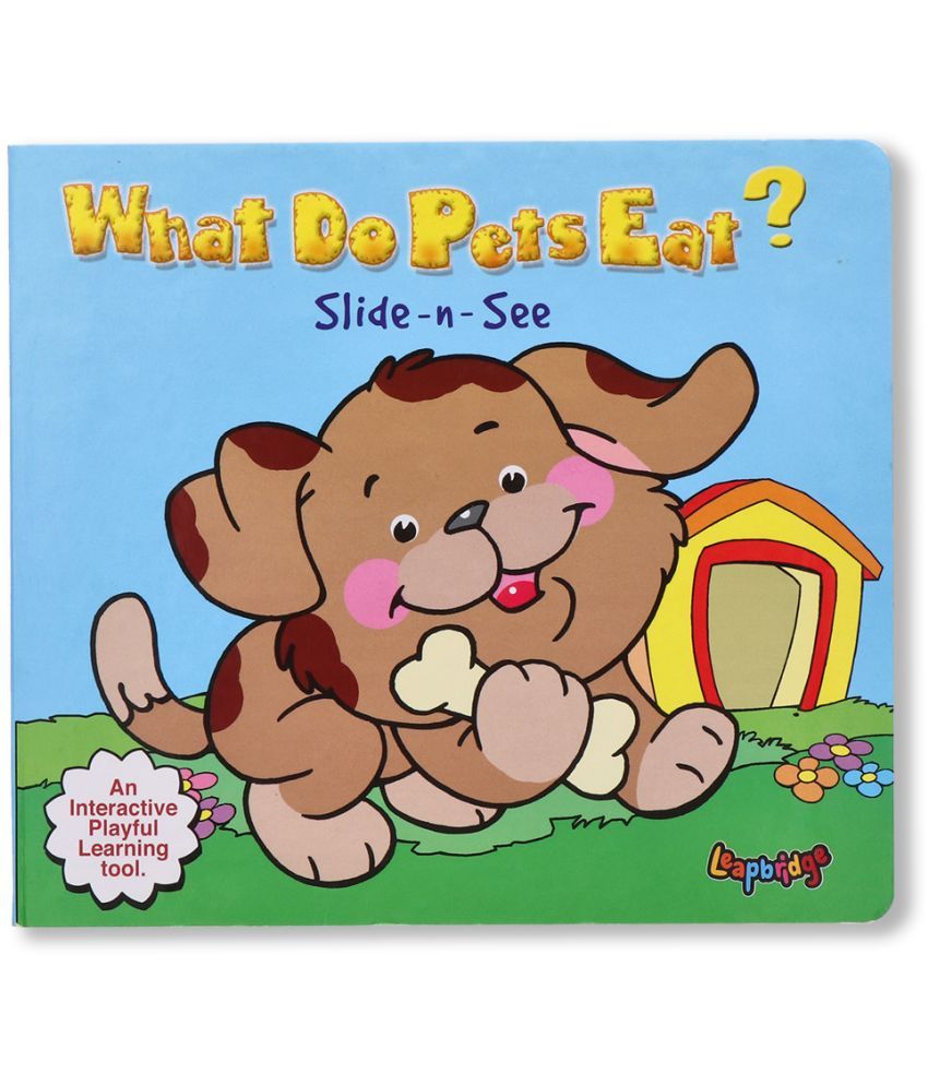     			Navneet What Do Pets Eat? Slide and See- Interactive Play Way Method- Board Book for kids