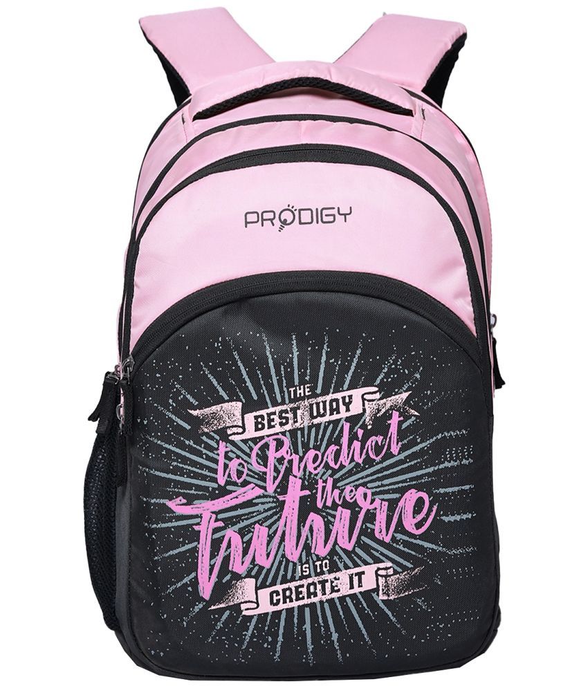     			Prodigy Pink Polyester Backpack ( 30 Ltrs )