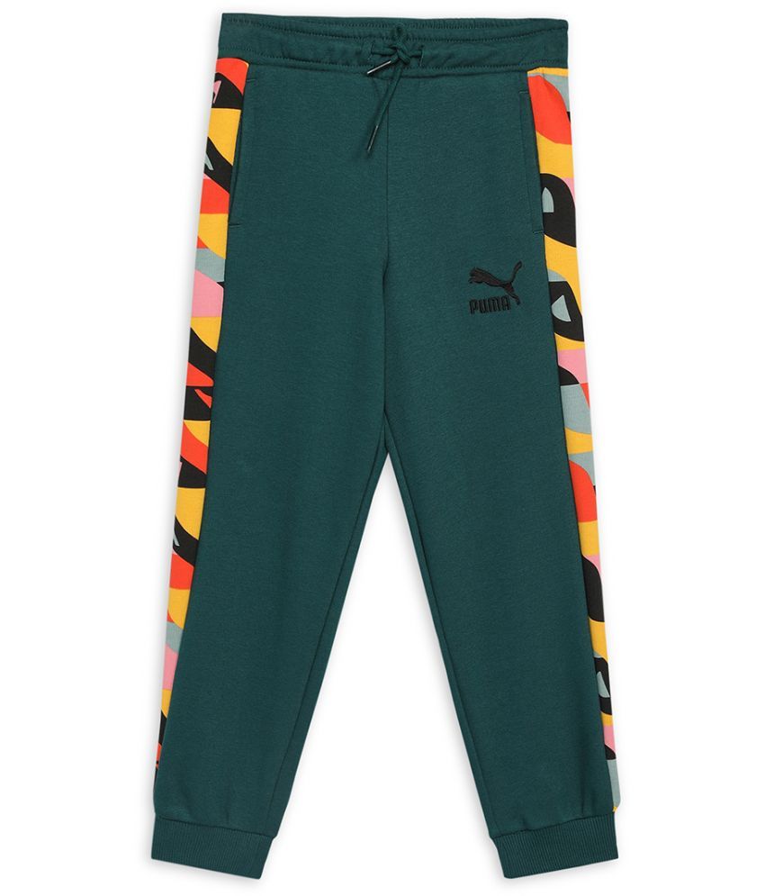     			Puma Green Cotton Blend Boys Trackpant ( Pack of 1 )