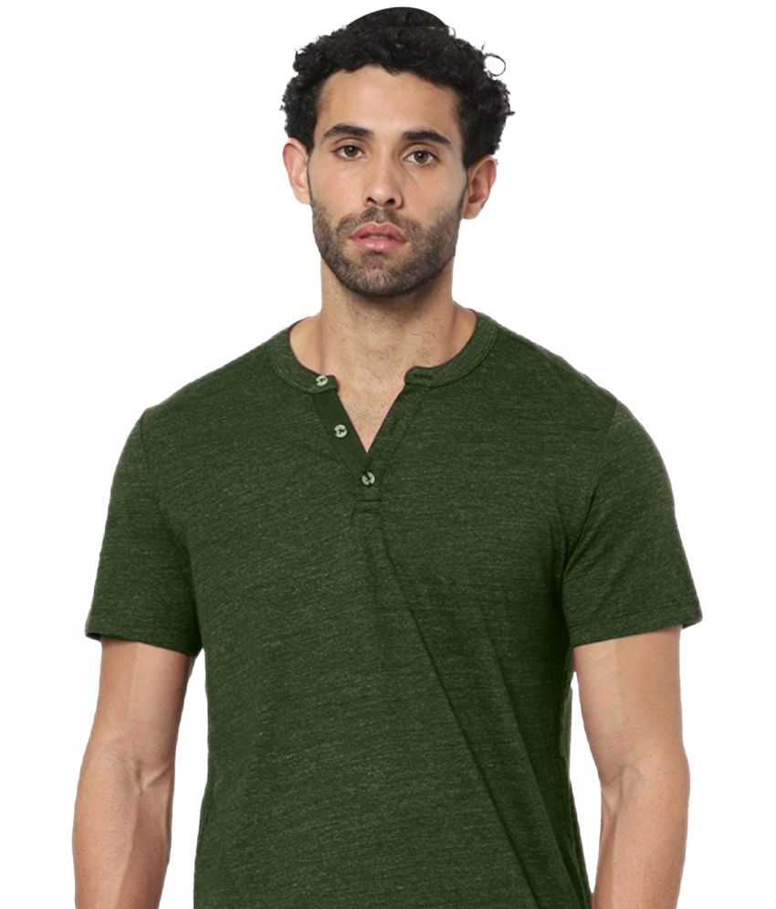     			Radprix Pack of 1 100% Cotton Regular Fit Men's T-Shirt ( Dark Green )