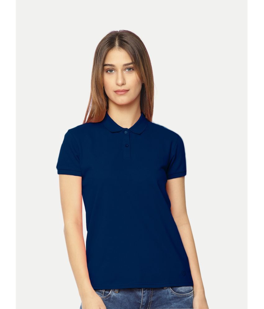     			Radprix Blue Cotton Regular Fit Women's T-Shirt ( Pack of 1 )