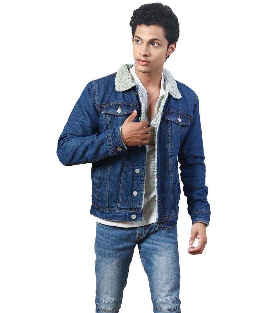     			Radprix Denim Men's Denim Jacket - Blue ( Pack of 1 )