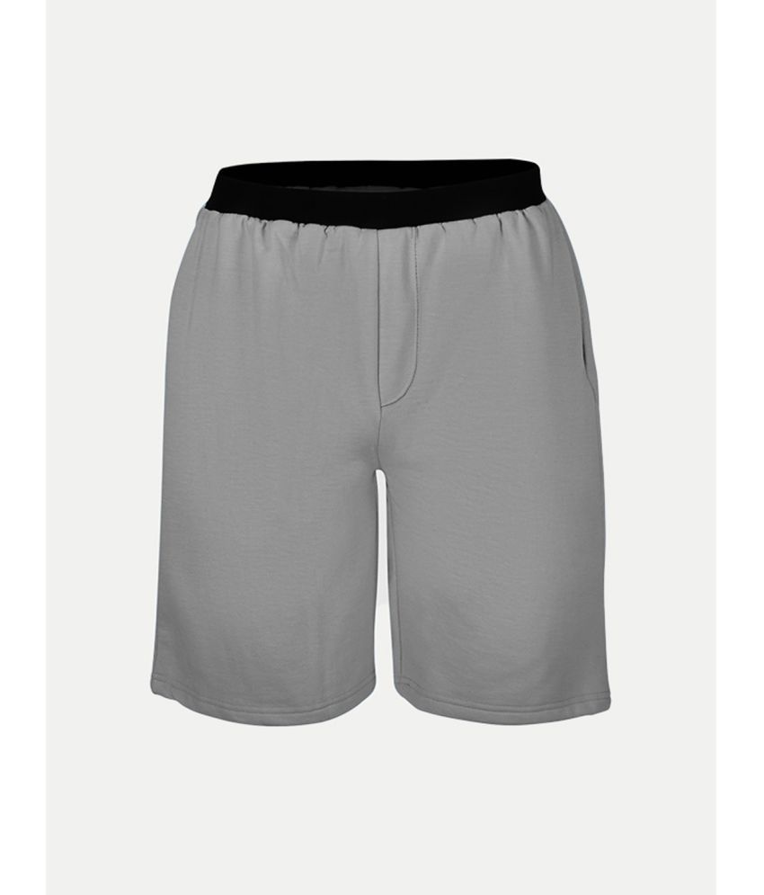     			Radprix Grey Cotton Men's Shorts ( Pack of 1 )