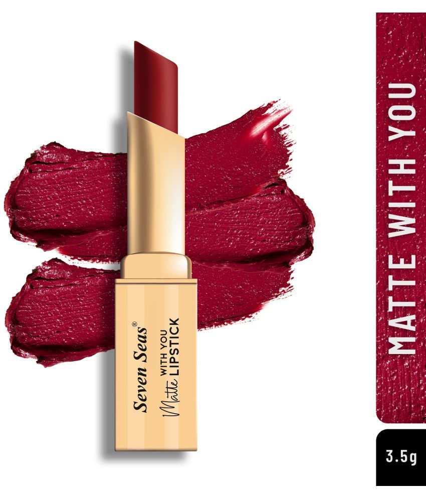     			Seven Seas Long Lasting | Matte Finish | Longwear | Matte With You Lipstick (Bright Red 3.5g)