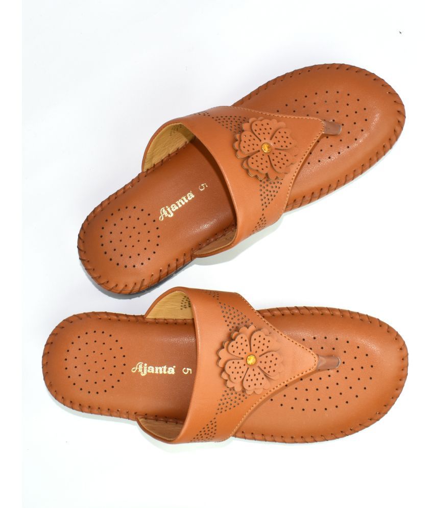     			Ajanta Tan Women's Flats