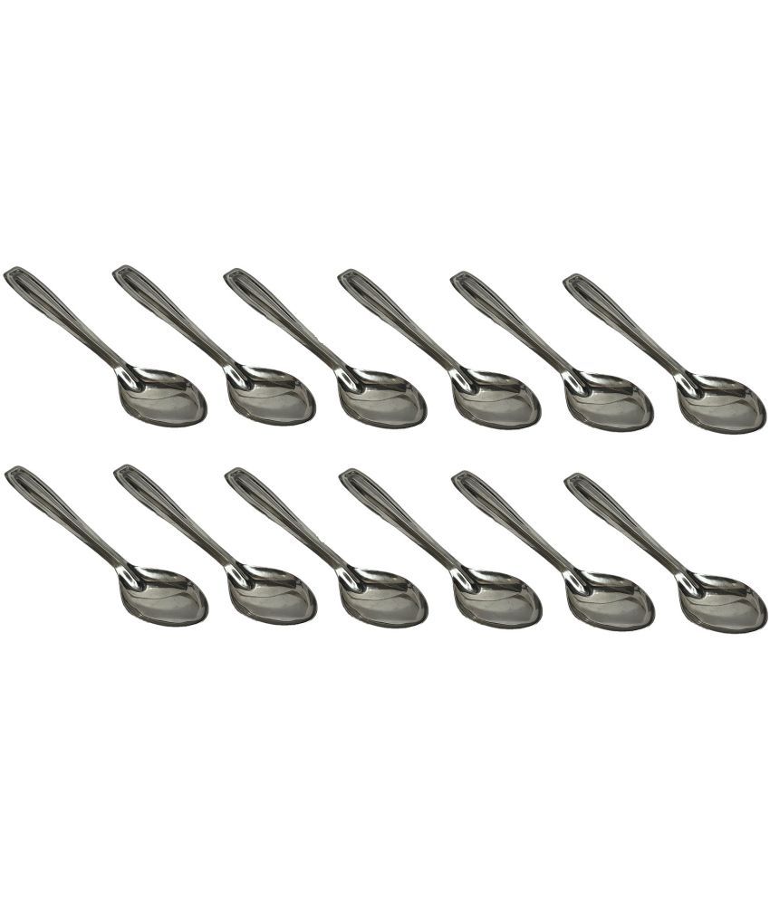     			Dynore Silver Stainless Steel Table Spoon ( Pack of 12 )