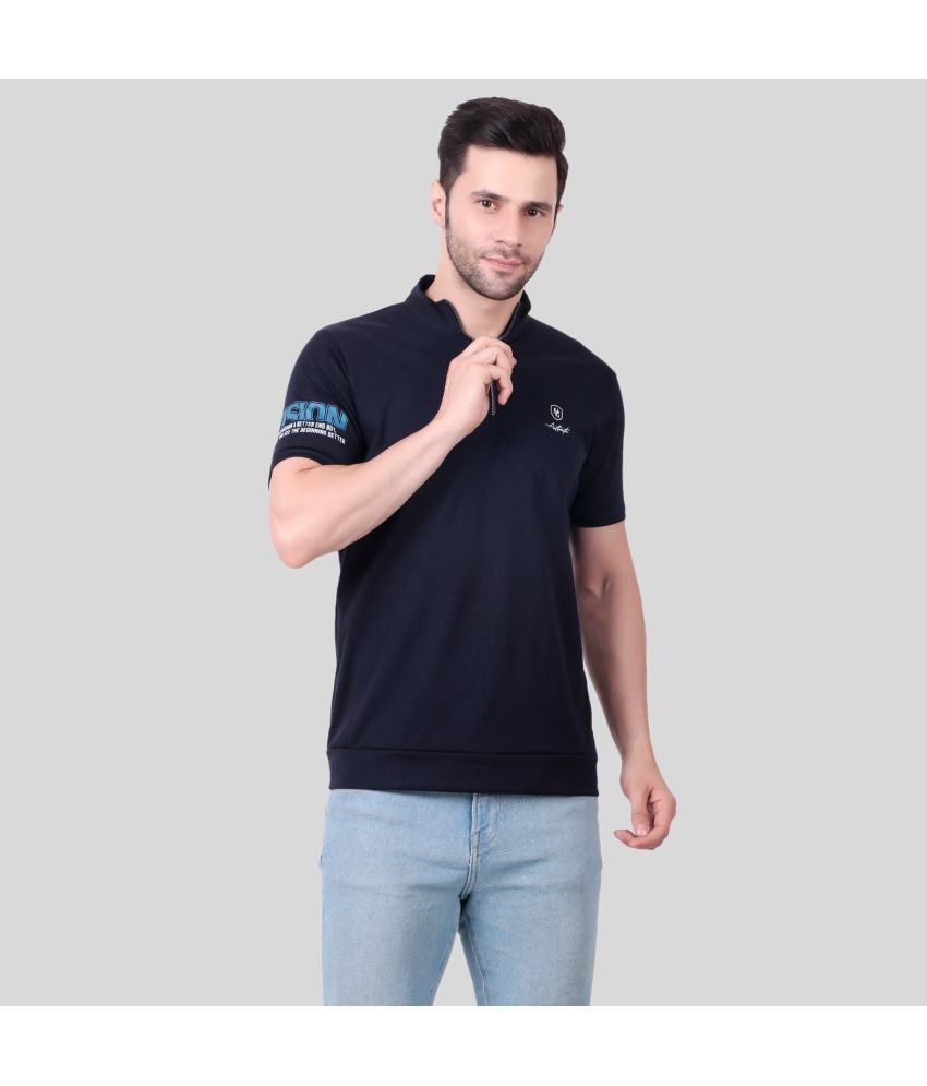     			NEXGEN  CLUB Navy Cotton Regular Fit Men's Sports Polo T-Shirt ( Pack of 1 )