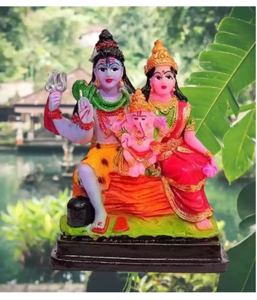     			PAYSTORE Resin Shiv Family Idol ( 5 cm )