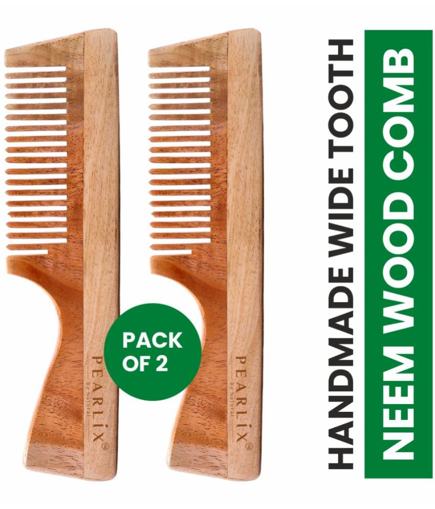     			PEARLIX Wide Tooth Comb For All Hair Types ( Pack of 2 )