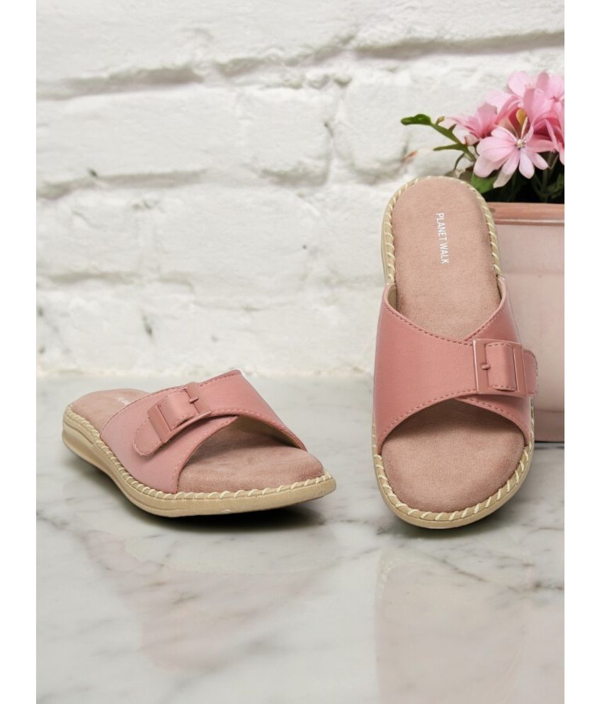     			PLANET WALK Pink Women's Flats