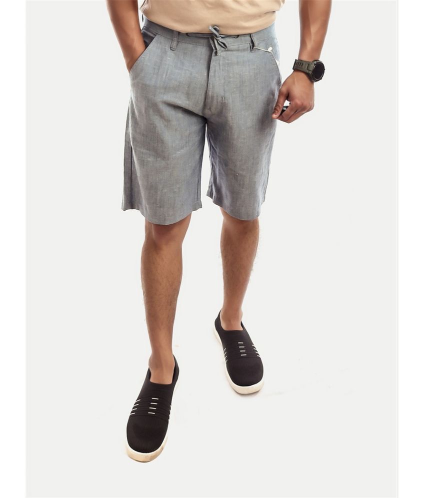     			Radprix Grey Cotton Men's Chino Shorts ( Pack of 1 )